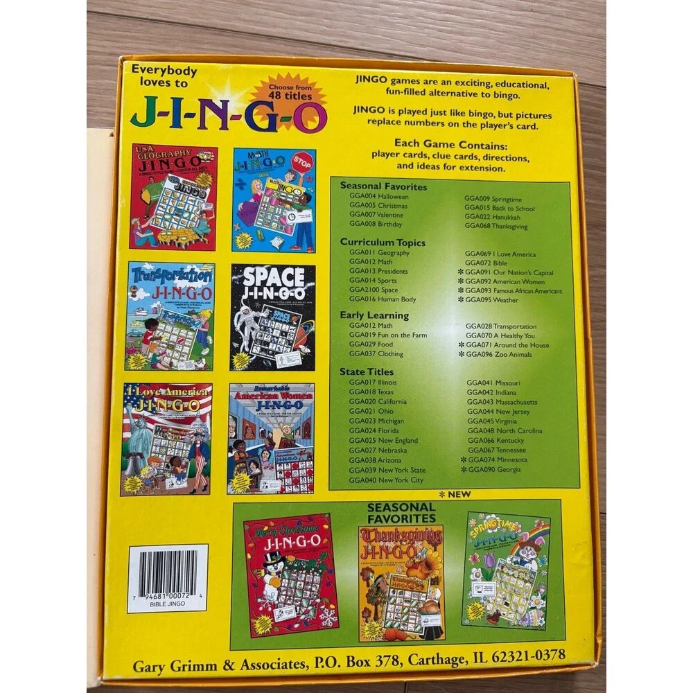 Biblical Education Lot Bible J-I-N-G-O Game & Pop-Up Bethlehem Advent Calendar